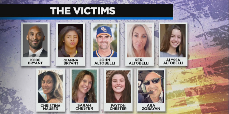 Θρήνος για τον Κόμπι Μπράϊαντ- Τα 9 θύματα της τραγωδίας