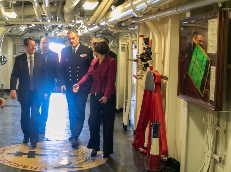 Αναστασιάδης: Ξεκάθαρο μήνυμα η παρουσία του γαλλικού ναυτικού στην κυπριακή ΑΟΖ