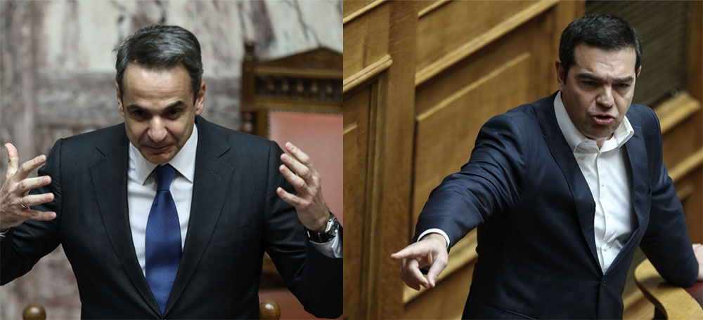 Μετωπική σύγκρουση “από τα παλιά” Μητσοτάκη με Τσίπρα στη Βουλή