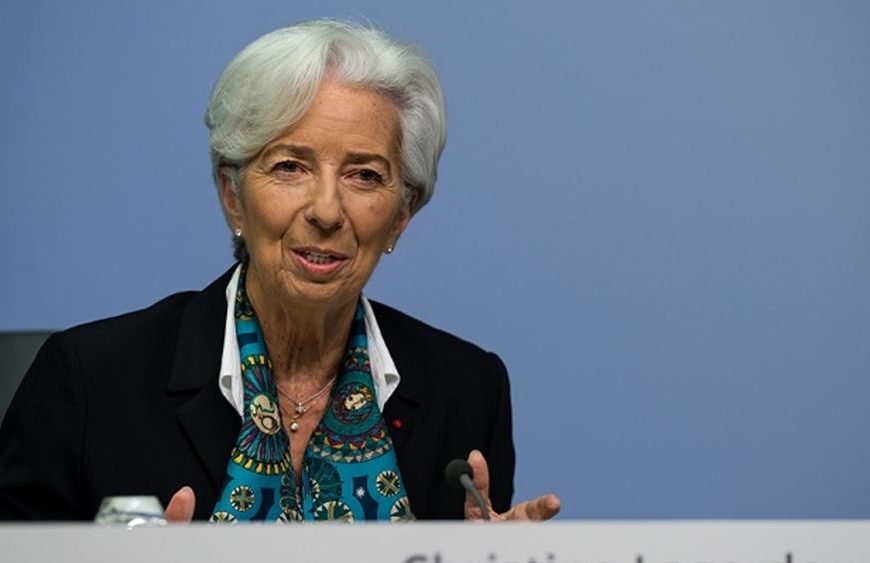 Λαγκάρντ: Χωρίς προηγούμενο στην πρόσφατη ιστορία η οικονομική συρρίκνωση της Ευρωζώνης