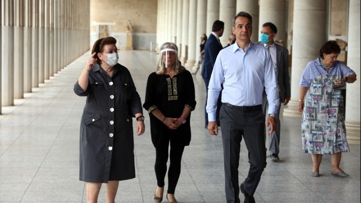 Τα μουσεία ανοίγουν ξανά -Στο μουσείο της Αρχαίας Αγοράς ο πρωθυπουργός