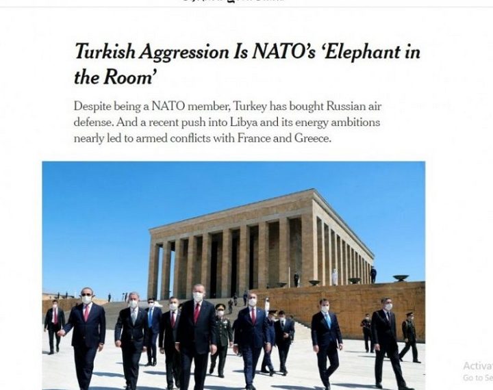 ΝΥΤ: «Ελέφαντας στο δωμάτιο» για το ΝΑΤΟ η τουρκική επιθετικότητα