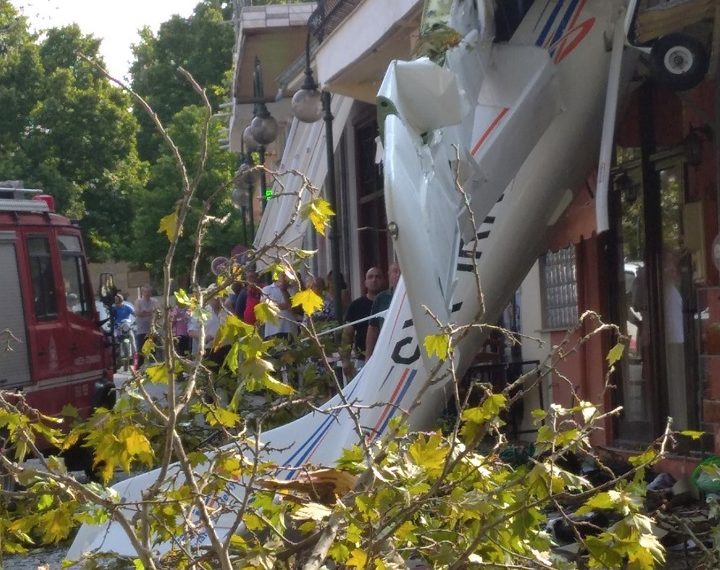 Πτώση μονοκινητήριου αεροπλάνου στην Πρώτη Σερρών