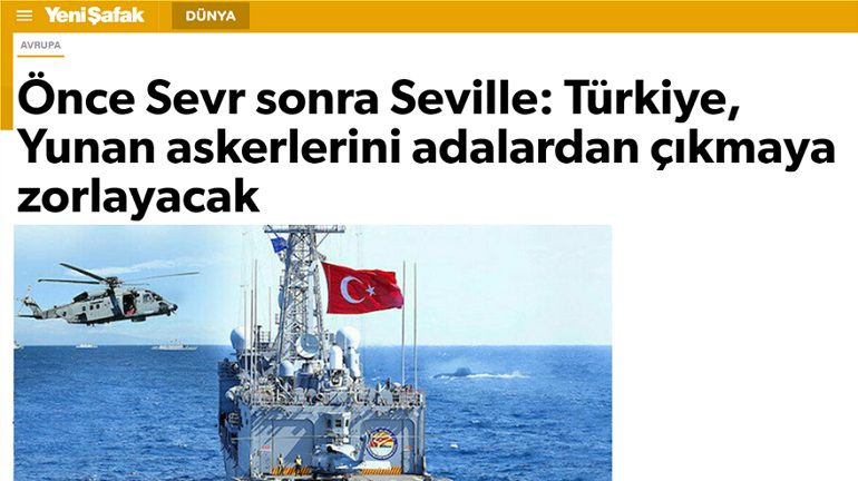 Πόλεμος προπαγάνδας από τη Γενί Σαφάκ για δήθεν “αποστρατικοποίηση των νησιών”