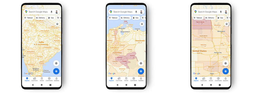 Νέα εφαρμογή από την Google Maps- Δείτε τα κρούσματα Covid ανά περιοχή