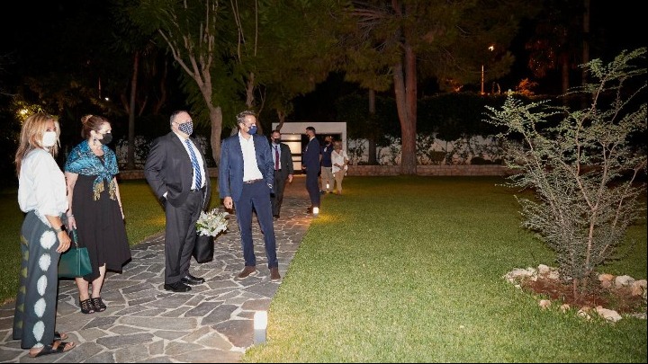 Στο σπίτι του πρωθυπουργού στα Χανιά ο Μ. Πομπέο