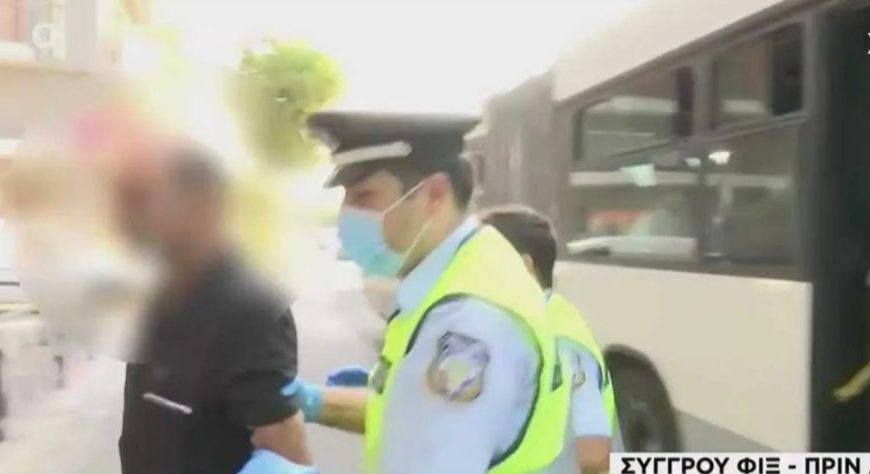 Σοβαρό επεισόδιο με αρνητή μάσκας: Τον έβγαλαν σηκωτό από λεωφορείο (vid)