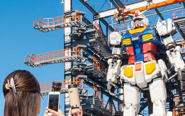 Ιαπωνία: Γιγαντιαίο ρομπότ 17 μέτρων στο Gundam Factory Yokohama