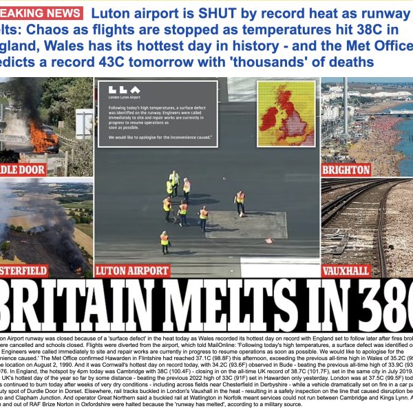 Καύσωνας: Λιώνει η Μεγάλη Βρετανία – Πρωτοφανή περιστατικά από τις υψηλές θερμοκρασίες&hellip;