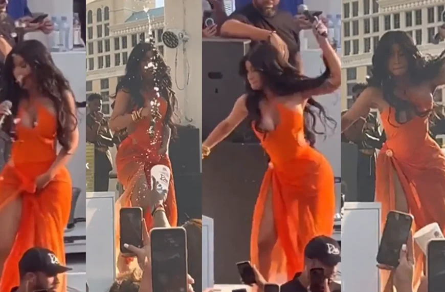 Η Cardi B εκτόξευσε το μικρόφωνό της σε γυναίκα που της πέταξε αναψυκτικό