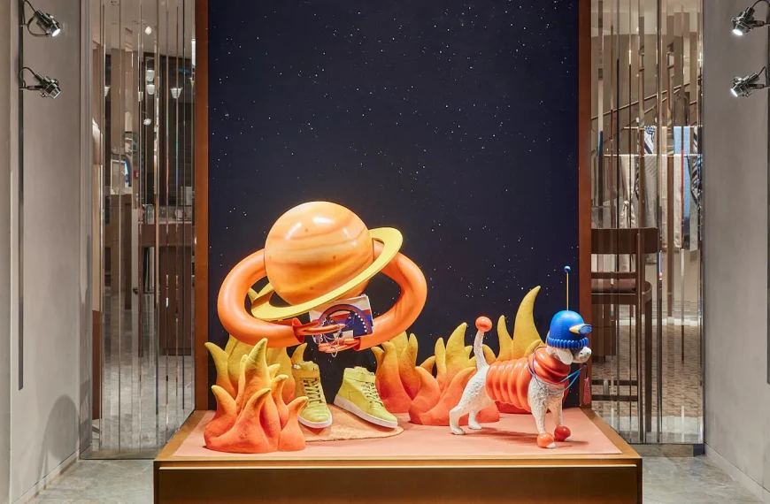«Life on Mars»: Εγκατάσταση για βιτρίνες καταστημάτων Hermès στη Γαλλία
