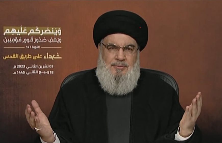 Νασράλα: Ο πόλεμος είναι καθαρά παλαιστινιακή υπόθεση