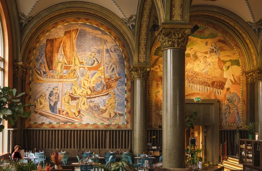 Διατηρητέα αίθουσα στο Μπέργκεν της Νορβηγίας φιλοξενεί πλέον το ρεστοράν Frescohallen