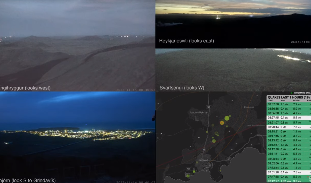 Ηφαίστειο Ισλανδίας: 900 δονήσεις σε λιγότερες από 24 ώρες