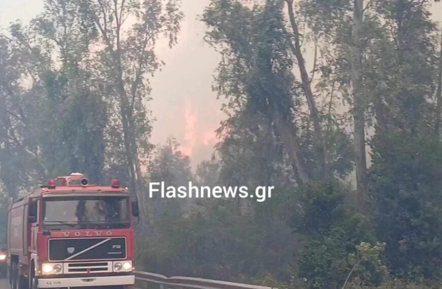 Συναγερμός για μεγάλη πυρκαγιά στη Σούδα 