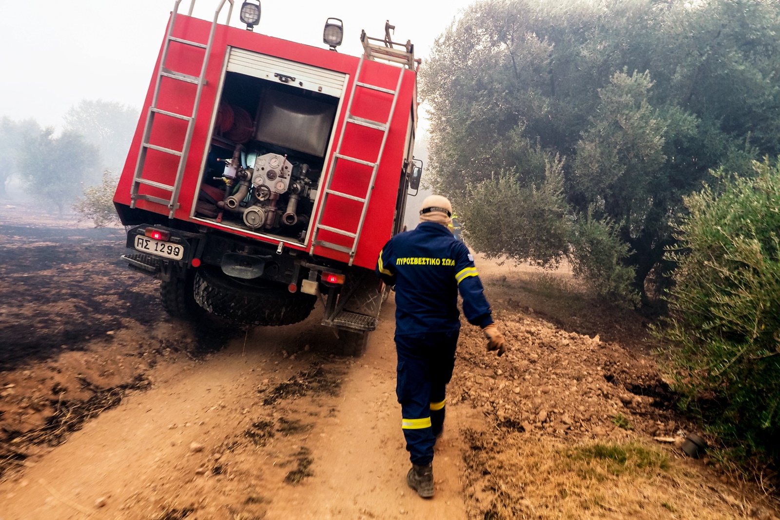 Μάχη με τις φλόγες σε Κερατέα, Ριτσώνα και Σταμάτα 