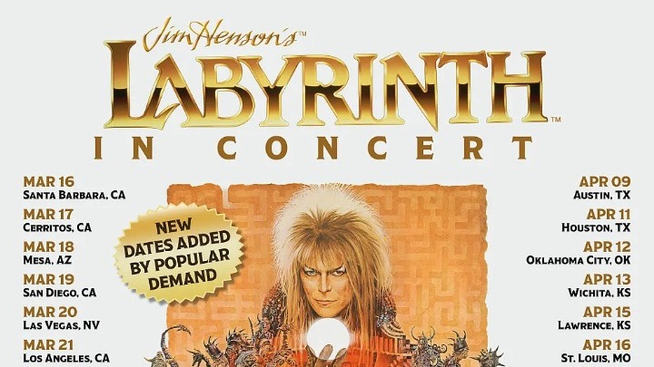 Περιοδεία του «Jim Henson’s Labyrinth: In Concert» στη Βόρεια Αμερική