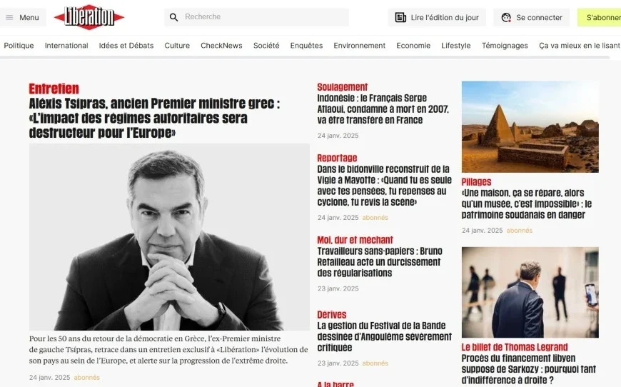 Αλέξης Τσίπρας στη Liberation: «Η επίδραση των αυταρχικών καθεστώτων θα είναι…
