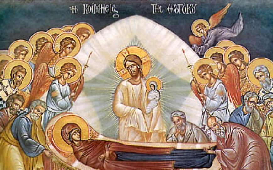 «Ἔλα Κυρὰ καὶ Παναγιὰ / μὲ τ’ ἀναμμένα σου κεριὰ Δῶσε τὸ…